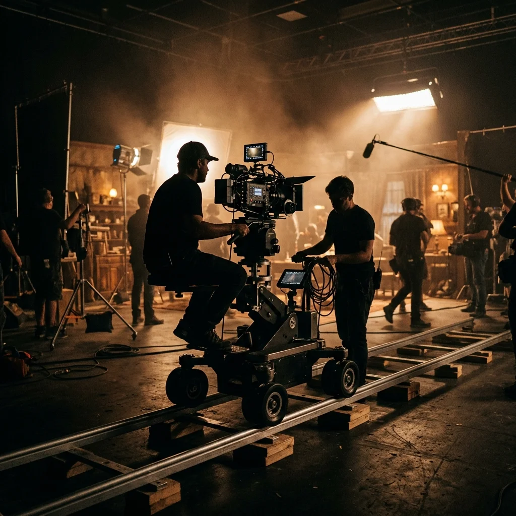 Dolly Rails Behind the Scenes